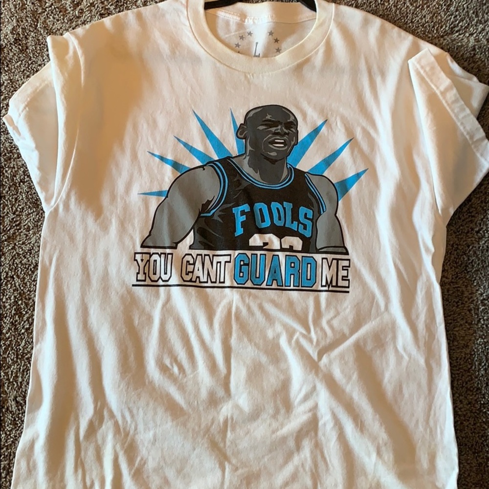 Sz L you can’t guard me Jordan type shirt